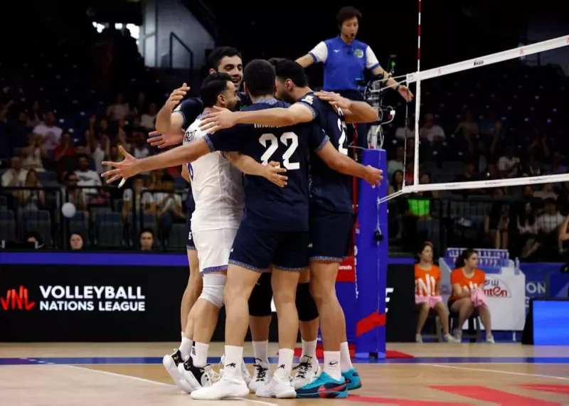 تمرینات تیم ملی والیبال ایران در آکادمی سرمربی مشهور لهستان